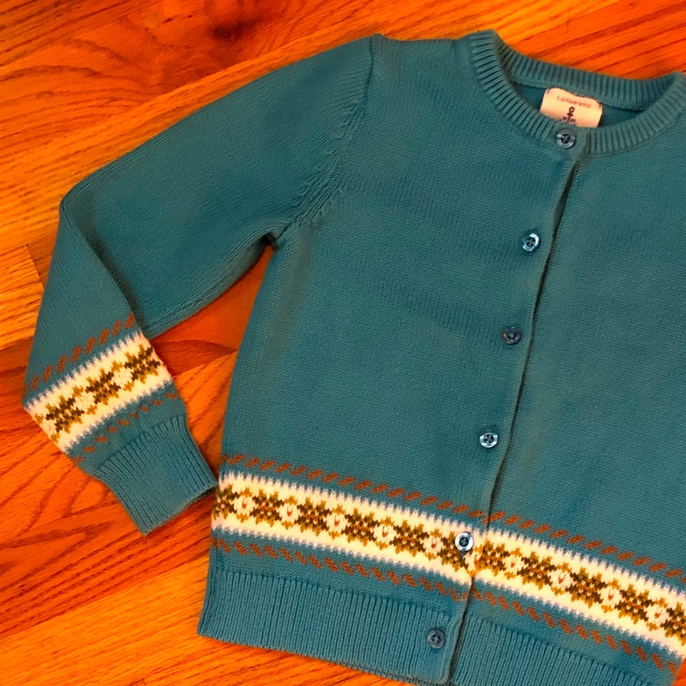 SOLD Lands’ End Kids Cardigan